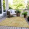 Homeroots 3' X 5' Gold Copper And Brown Geometric Washable Indoor Outdoor Area Rug 594785 - alternate 9