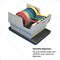 Scotch Tape Dispenser, 6 in Max. Tape Width, 3 in Tape Core Dia., Metal, Plastic, Putty P-56W - alternate 9