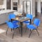 Regency Square Kahlo Breakroom Table W/ 4 M Stack Chairs, 36 in W, 36 in L, Noble Oak TPL3636NOBK47BE - alternate 7