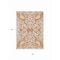 Homeroots 5' X 8' Coral And Ivory Damask Washable Indoor Outdoor Area Rug 614420 - alternate 9