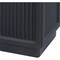 Safco 15 gal Square Outdoor Can, Black, Polyethylene, 13.8 in SAF9474BL - alternate 3