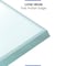 Fab Glass And Mirror 16x30in Rectangle Ultra Clear Glass Table Top, Flat Edge, Low Iron Extra Clear Tempered Glas LI-16x30REC6THFL - alternate 8