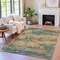 Homeroots 9' X 12' Teal Blue And Beige Abstract Washable Indoor Outdoor Area Rug 630943 - alternate 9