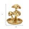 Homeroots 5in Gold Cast Iron Three Mushroom Trinket Tray 634788 - alternate 7