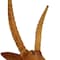 Homeroots 28" Brown Solid Wood Elk Head Hanging Dimensional Sculpture 401293 - alternate 6