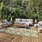 Homeroots 8' X 11' Ivory Green And Yellow Floral Indoor Outdoor Area Rug 548088 - alternate 9
