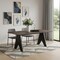 Homeroots 79" Espresso Solid Wood Cross Leg Base Dining Table 623354 - alternate 8
