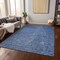 Homeroots 3' X 5' Navy Blue Gray And Ivory Abstract Washable Indoor Outdoor Area Rug 597028 - alternate 9