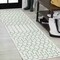 Jonathan Y Ourika Moroccan Geometric Textured Weave Green/Ivory 2 ft. x 10 ft. Indoor/Outdoor Runner Rug SMB108R-210 - alternate 1