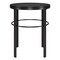 Homeroots 24" Black Wood And Steel Round End Table 544228 - alternate 9