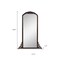Homeroots 67" Brown Wood Framed Standing Mirror 565120 - alternate 8