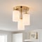 Vaxcel Park Ridge Champagne Gold 3-Light Flush Mount Ceiling Light with Frosted Glass, 10.5-In. C0358 - alternate 9