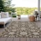 Homeroots 5' X 8' Chocolate Ivory And Gray Moroccan Washable Indoor Outdoor Area Rug 605152 - alternate 9