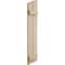 Ekena Millwork Rough Sawn 2 Board Joined Board-n-Batten w/Elliptical Top Faux Wood Shutters, 11W x 42H, PR SHUBJL11X42RSPR - alternate 11
