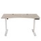 Homeroots 55" Adjustable Light Khaki and White Computer Desk 528667 - alternate 5