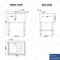 Amgood 24 in. x 19 in. One Compartment Underbar Sink With Right Drainboard and Faucet AMG SINK BAR S1C-101410-R-F-Z - alternate 7