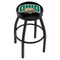 Holland Bar Stool Co 30" Blk Wrinkle Ohio University Swivel Bar Stool, Accent Ring L8B2B30UnivOH - alternate 1