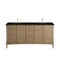 James Martin Vanities Kinnsden 72" Double Vanity, Weathered Oak w/ 3 CM Phantome Eclos Top D680-V72-WTO-3PHT - alternate 1