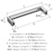 Amerock Metro 3 inch (76mm) Center-to-Center Polished Chrome Cabinet Pull, 25PK 25VMP3728926 - alternate 4