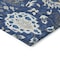 Homeroots 5' X 8' Navy Blue Charcoal And Ivory Damask Washable Indoor Outdoor Area Rug 599437 - alternate 9