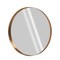 Homeroots 35" Gold Round Aluminum Framed Bathroom Vanity Mirror 565014 - alternate 8