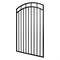 Nuvo Iron 45in Wx68in H Benitoite Gate Arched Rails, 48in W Opening, Self Close Hardware w/Double Side Handle IBGA04568 - alternate 7