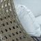 Leisuremod Beige Wicker Hanging 2 person Egg Swing Chair with Light Grey Cushions ESCBG-57LGR - alternate 8
