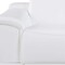 Homeroots 107" White Italian Leather Reclining Metal USB Sofa 720282 - alternate 9