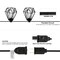 Jonathan Y 10-Light Indoor/Outdoor 10 ft. Contemporary Transitional LED G40 Diamond Cage String Lights, Black JYL8705A - alternate 10
