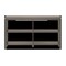 Homeroots Gray Solid and Manufactured Wood and Solid Wood Double Bookcase 379941 - alternate 5