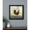 Homeroots Raleigh the Rooster Black Framed Print Wall Art 404828 - alternate 5