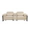 Homeroots 90in Cream and Black Italian Leather Power Reclining Loveseat With Storage 720561 - alternate 8