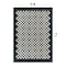 World Rug Gallery Contemporary Checkered Border Washable Non Slip Area Rug 5 ft x 7 ft Black WR81BLACK5X7 - alternate 9