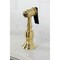 Kingston Brass Two-Handle Single-Hole Kitchen Faucet with Brass Sprayer, Brushed Brass KS1767ALBS - alternate 6