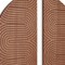 Homeroots Set of Two Brown Wood Hanging Dimensional Sculpture, 2PK 574026 - alternate 6