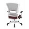 Space Seating Pulsar White Frame Managers Chair, Icon Burgundy 317W-W1C1F2W-227 - alternate 3