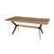 Homeroots 79" Brown and Red Wood and Metal Trestle Base Dining Table 558162 - alternate 5
