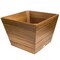 Homeroots 19in Brown Wood Indoor Outdoor Square Planter Box 476245 - alternate 5