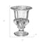Homeroots Set of Two Clear Glass Urn Table Vases, 2PK 574260 - alternate 8
