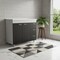 Homeroots 39in Black Wood Gloss Finish Door Accent Cabinet With Three Drawers 534981 - alternate 4