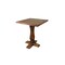 Homeroots 36" Brown Solid Wood Square Pedestal Bar Table 605386 - alternate 5