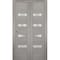 Sartodoors Sliding Closet Bi-fold Doors Solid Core Modern Interior QUADRO4113BF-SSS-56 x 80 (2* 28x80) - alternate 1