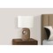 Monarch Specialties Lighting, 26"h, Table Lamp, Brown Ceramic, Ivory / Cream Shade, Contemporary, Modern I 9676 - alternate 3