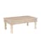 Homeroots 51" White Solid Wood Distressed Coffee Table 521937 - alternate 1
