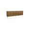 Homeroots 91in Natural Distressed Solid Wood Carved Geometric Sideboard with Six Doors 606290 - alternate 7