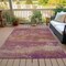 Homeroots 3' X 5' Merlot Beige And Blush Abstract Washable Indoor Outdoor Area Rug 630837 - alternate 6