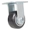 Vestil Rubber Rigid Caster 4 In. Diameter x 2 In. Width 551 Lb. Capacity Black/Gray CST-VE-4X2MRA-R - alternate 1