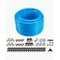 Vevor Air Compressor Line Kit 3/4'' x 200FT HDPE/Aluminum Shop Air Piping System Blue CAP 200ft - alternate 1