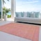 Homeroots 9' X 12' Pink And Copper Abstract Washable Indoor Outdoor Area Rug 599830 - alternate 9
