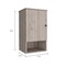 Homeroots 16" Light Gray Wood Floating Single Door Bathroom Vanity And Medicine Cabinet 479985 - alternate 4